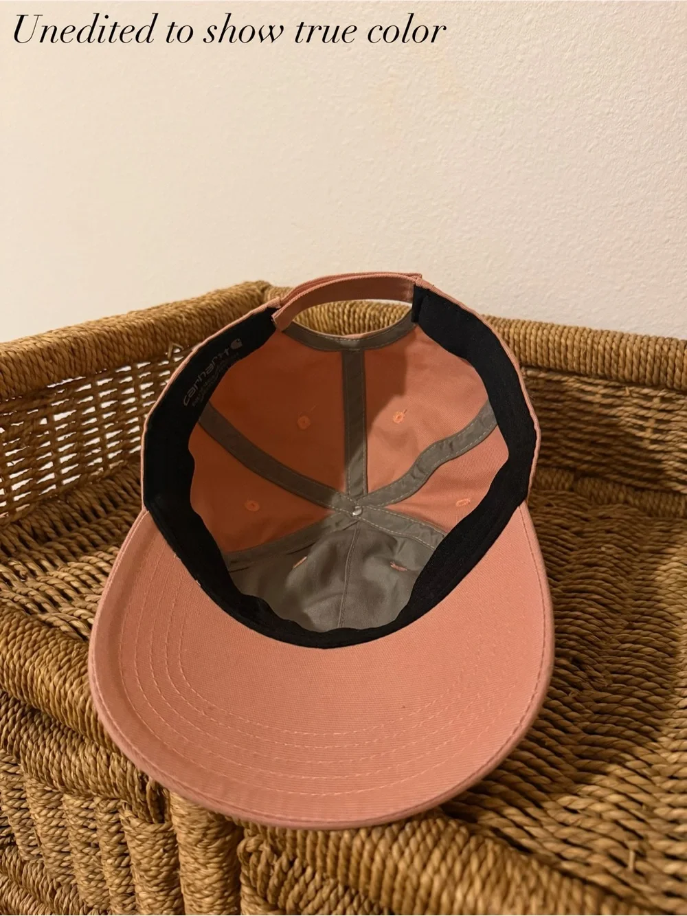 Carhartt Dusty Pink Canvas Strapback Cap